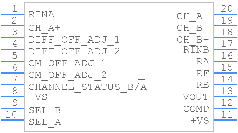 AD630ADZ - Analog Devices - PCB symbol