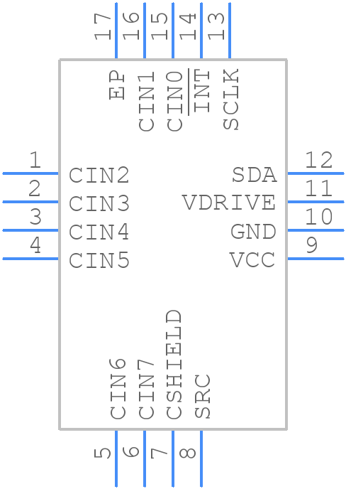 AD7143ACPZ-1500RL7 - Analog Devices - PCB symbol