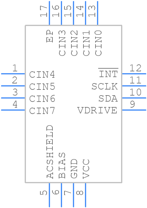 AD7148ACPZ-1500RL7 - Analog Devices - PCB symbol
