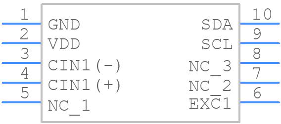 AD7153BRMZ - Analog Devices - PCB symbol