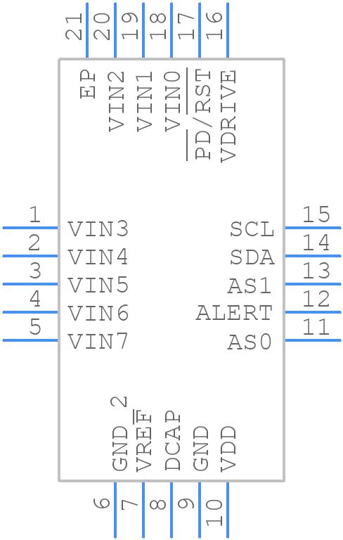AD7291BCPZ - Analog Devices - PCB symbol