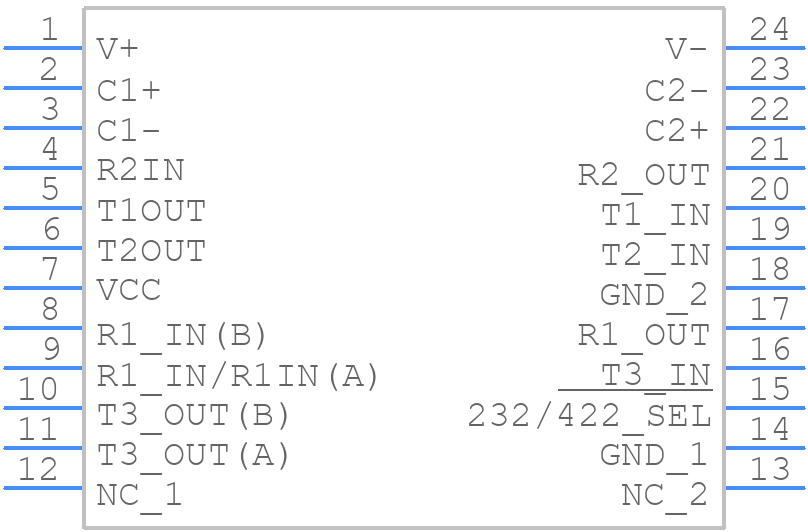 AD7306ANZ - Analog Devices - PCB symbol