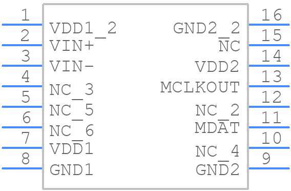 AD7400AYRWZ - Analog Devices - PCB symbol