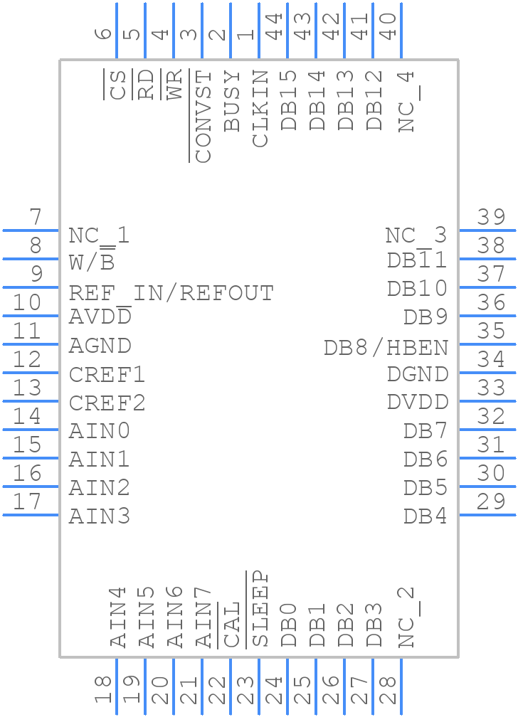 AD7859APZ - Analog Devices - PCB symbol