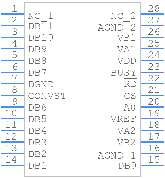 AD7862ARSZ-10 - Analog Devices - PCB symbol