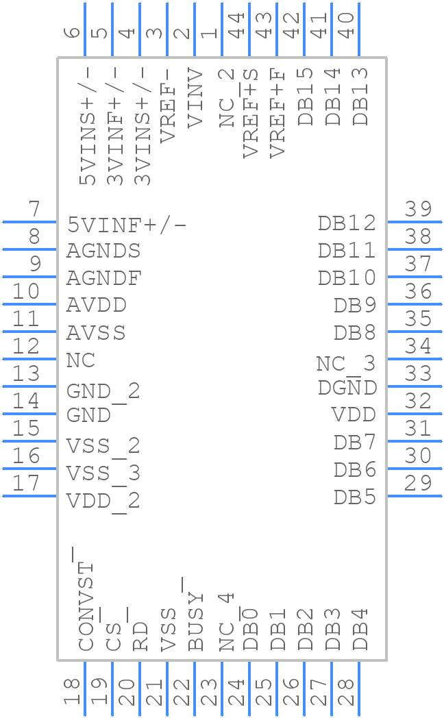 AD7884APZ - Analog Devices - PCB symbol
