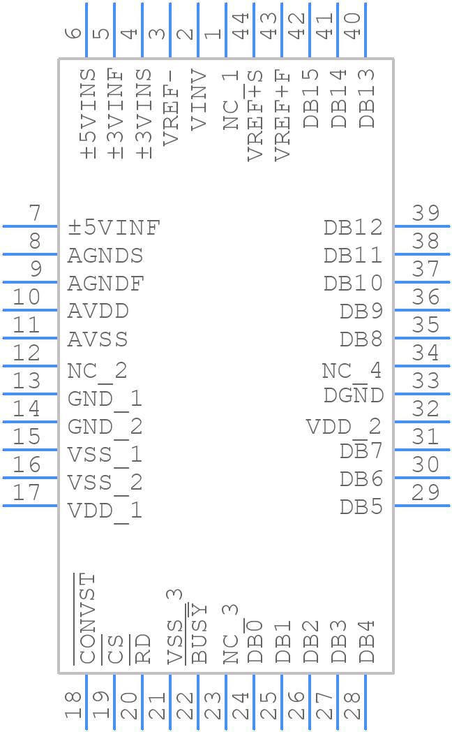 AD7884BPZ - Analog Devices - PCB symbol