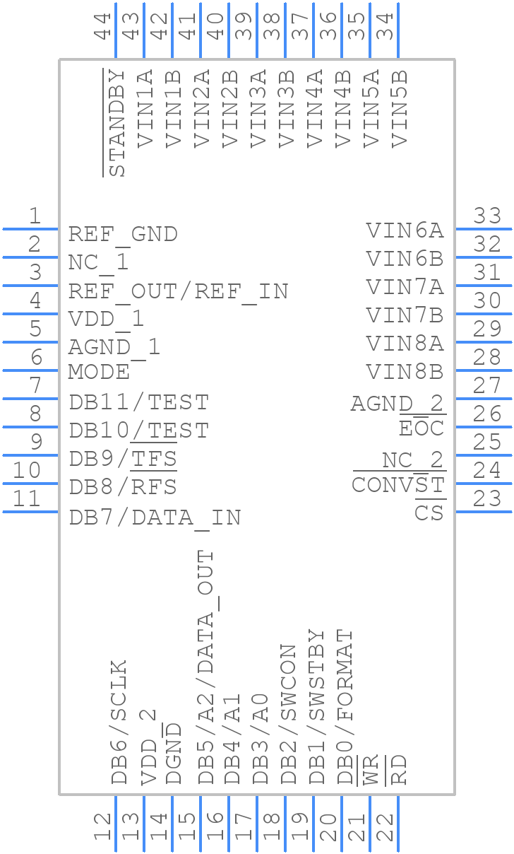 AD7891ASZ-1 - Analog Devices - PCB symbol