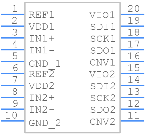 AD7902BRQZ - Analog Devices - PCB symbol