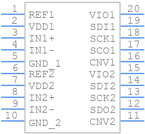 AD7903BRQZ - Analog Devices - PCB symbol