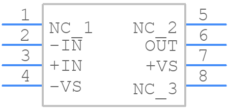 AD8009ARZ-REEL7 - Analog Devices - PCB symbol
