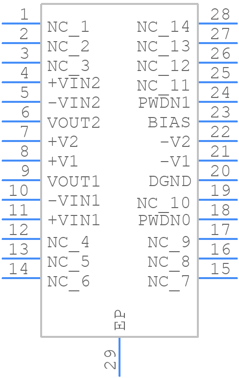 AD8016AREZ - Analog Devices - PCB symbol
