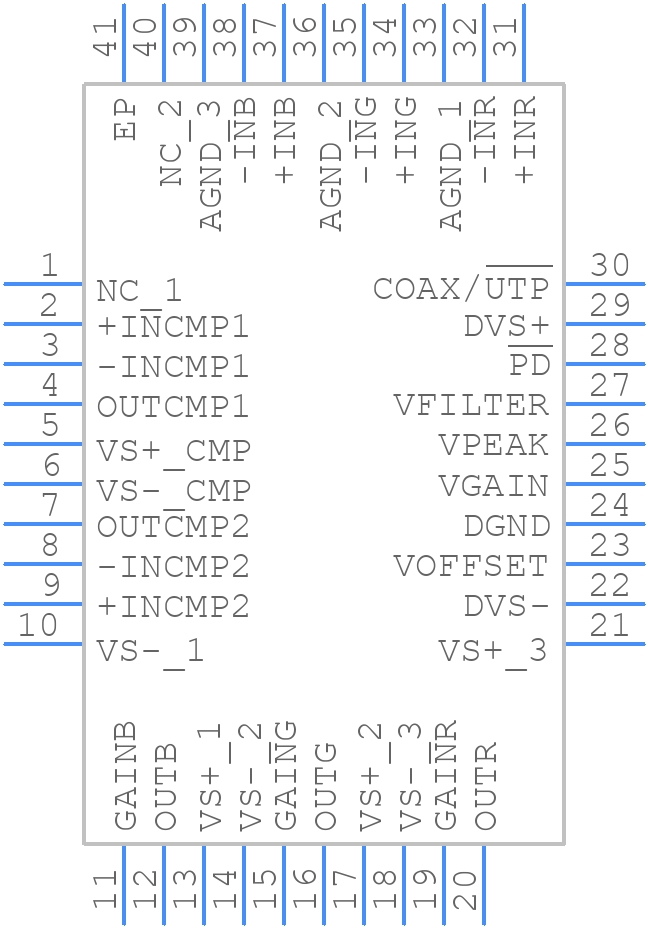 AD8122ACPZ - Analog Devices - PCB symbol