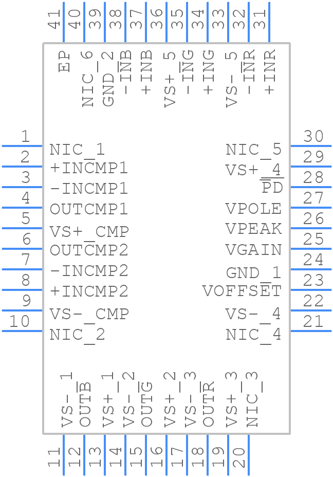 AD8123ACPZ - Analog Devices - PCB symbol