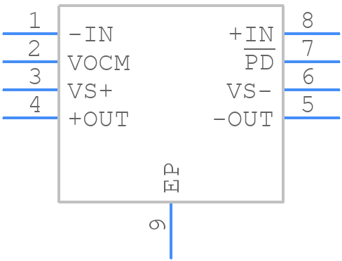 AD8137YCPZ-R2 - Analog Devices - PCB symbol