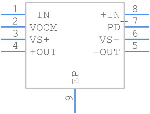 AD8137YCPZ-REEL7 - Analog Devices - PCB symbol