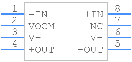 AD8138AARMZ - Analog Devices - PCB symbol