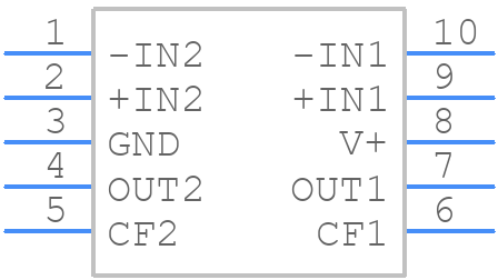 AD8213YRMZ - Analog Devices - PCB symbol