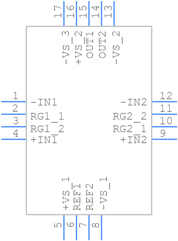 AD8222ACPZ-WP - Analog Devices - PCB symbol