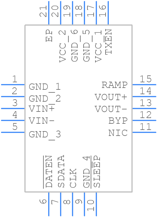 AD8324ACPZ - Analog Devices - PCB symbol