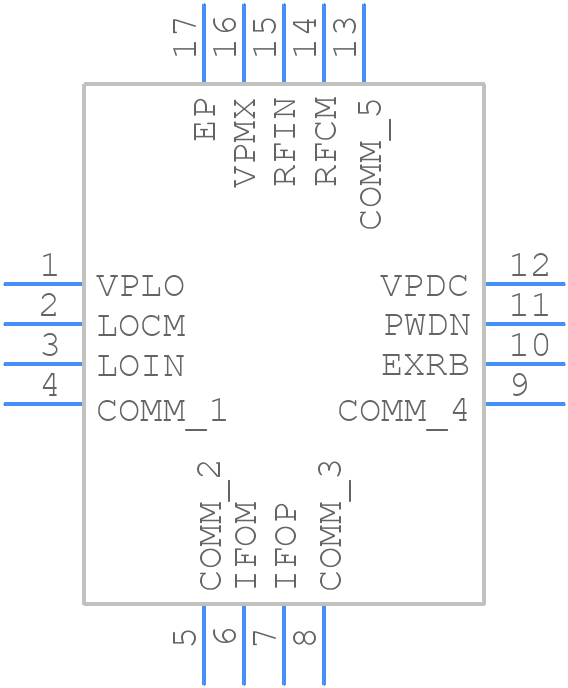 AD8342ACPZ-R2 - Analog Devices - PCB symbol