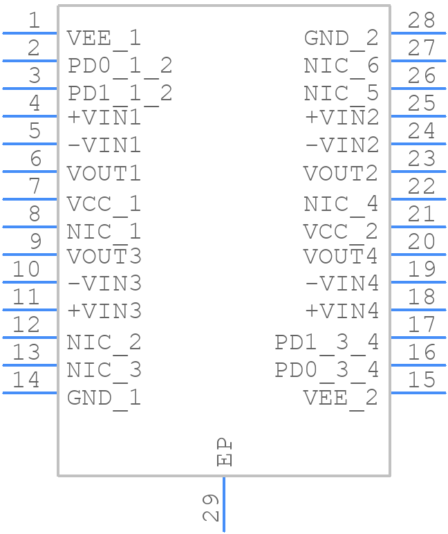 AD8392AAREZ - Analog Devices - PCB symbol
