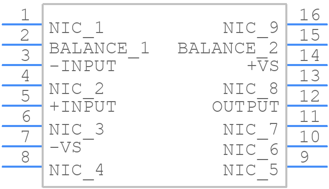 AD842JRZ-16 - Analog Devices - PCB symbol