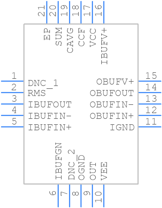 AD8436ACPZ-WP - Analog Devices - PCB symbol