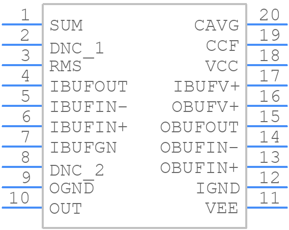 AD8436ARQZ - Analog Devices - PCB symbol