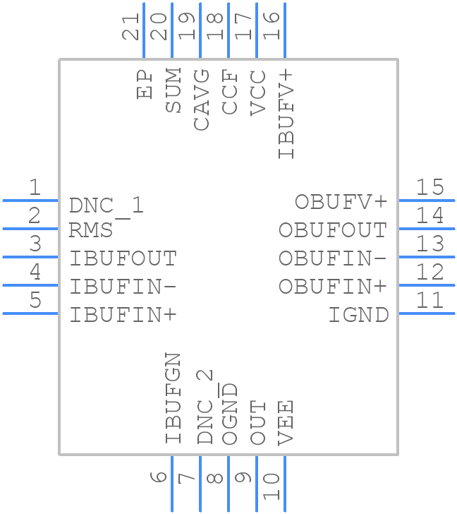 AD8436JCPZ-WP - Analog Devices - PCB symbol