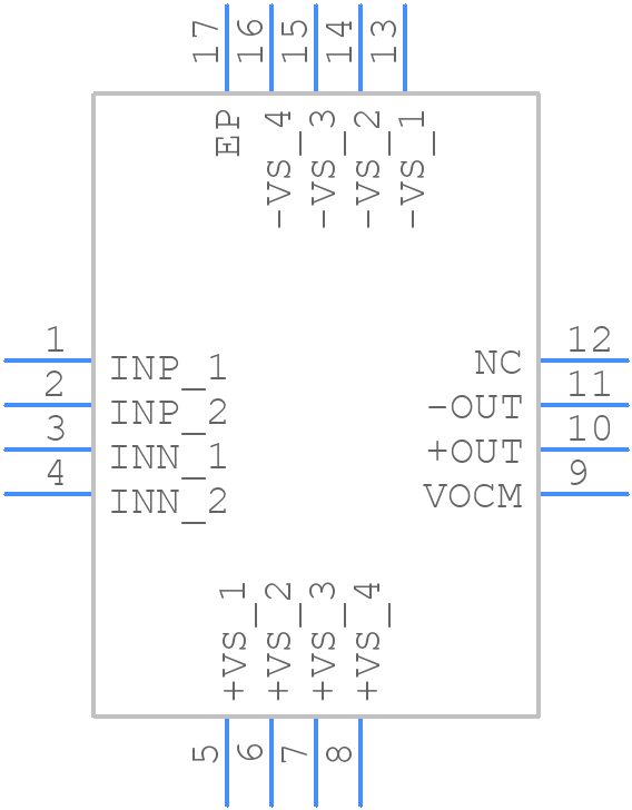 AD8476ACPZ-WP - Analog Devices - PCB symbol