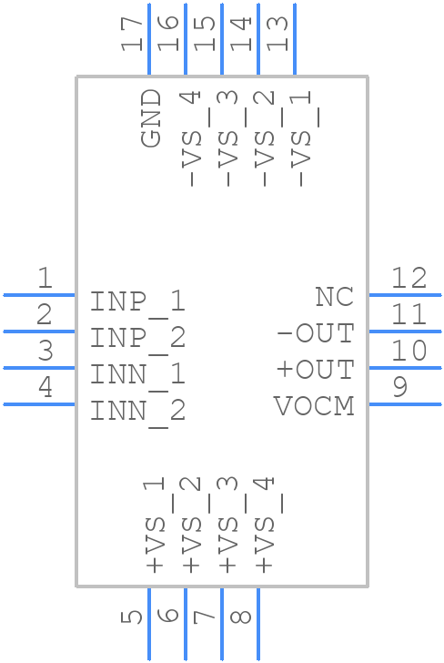 AD8476BCPZ-WP - Analog Devices - PCB symbol