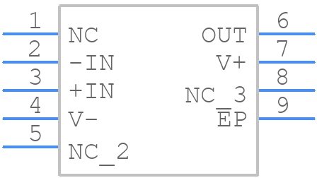 AD8597ACPZ-R2 - Analog Devices - PCB symbol