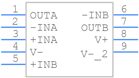 AD8617ACPZ-R2 - Analog Devices - PCB symbol