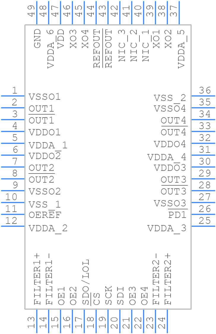 AD9578BCPZ - Analog Devices - PCB symbol