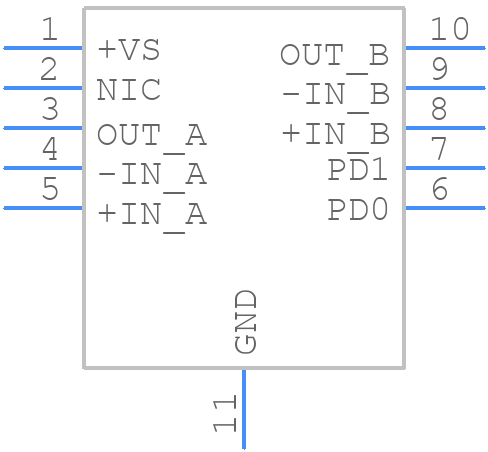 ADA4310-1ARHZ - Analog Devices - PCB symbol