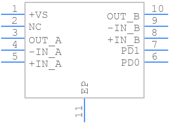 ADA4311-1ARHZ - Analog Devices - PCB symbol