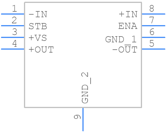 ADA4433-1BCPZ-R2 - Analog Devices - PCB symbol