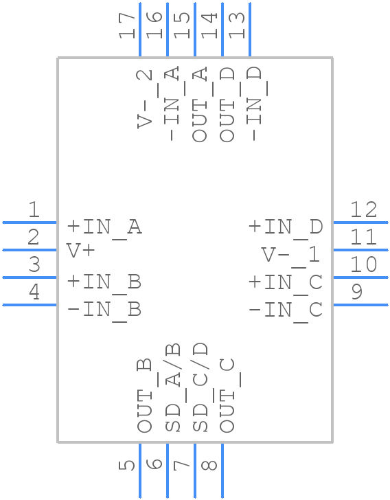 ADA4691-4ACPZ-R2 - Analog Devices - PCB symbol