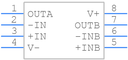 ADA4692-2ARZ-R7 - Analog Devices - PCB symbol