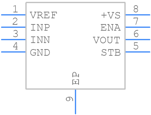 ADA4830-1BCPZ-R2 - Analog Devices - PCB symbol