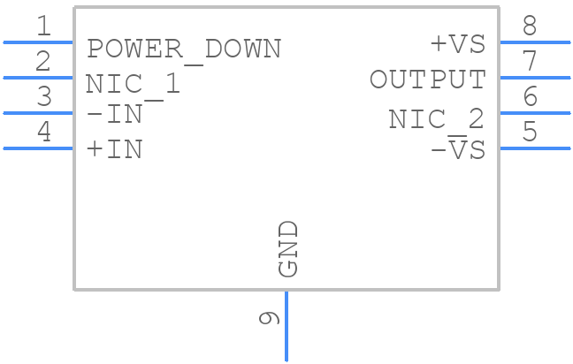 ADA4850-1YCPZ-R2 - Analog Devices - PCB symbol