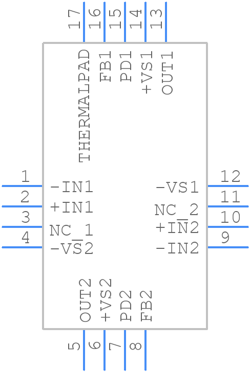 ADA4857-2YCPZ-R7 - Analog Devices - PCB symbol