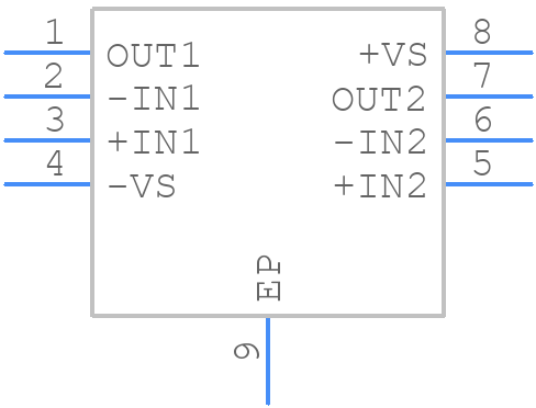 ADA4896-2ACPZ-R2 - Analog Devices - PCB symbol