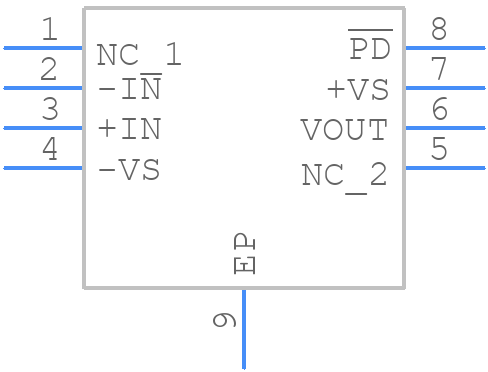ADA4898-2YRDZ - Analog Devices - PCB symbol