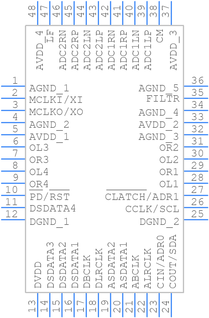 ADAU1328BSTZ - Analog Devices - PCB symbol