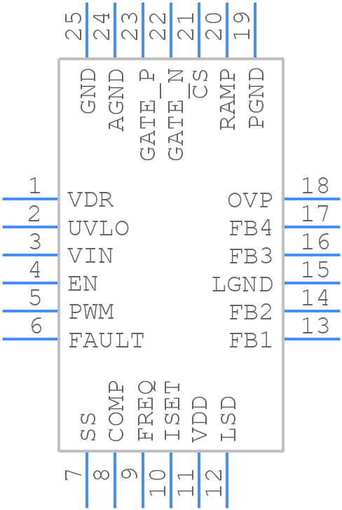 ADD5211ACPZ-R7 - Analog Devices - PCB symbol