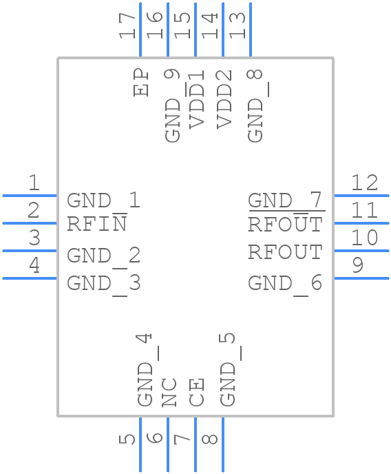ADF5002BCPZ - Analog Devices - PCB symbol