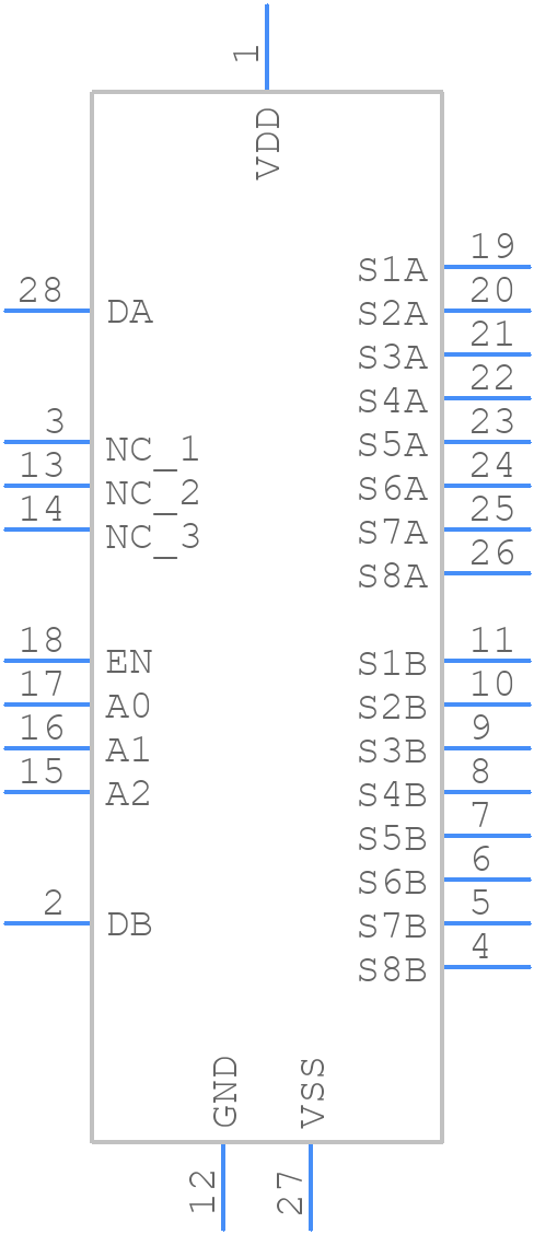 ADG1407BRUZ - Analog Devices - PCB symbol
