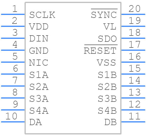ADG1439BRUZ - Analog Devices - PCB symbol